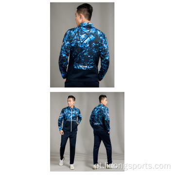 Fashion Custom Printing Logo Men Sports Polyester Tracksuit